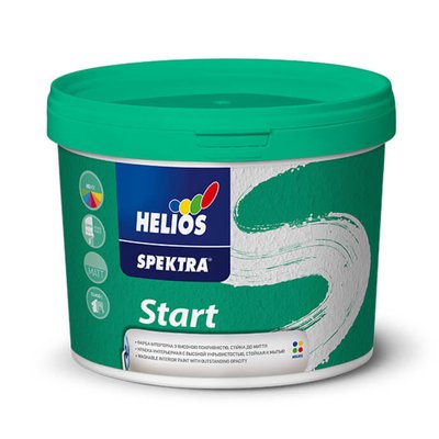 Фарба для стін та стелі Helios Spektra Start матова 2л HST-2 фото