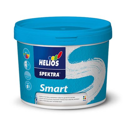 Фарба для стін та стелі Helios Spektra Smart матова 2л HSM-2 фото